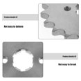thumbnail image 3 of Raindrops Motorcycle Engine Chain Sprocket Silver Iron Durable Front Sprocket for Atv Off Road Riding, 3 of 6