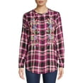 thumbnail image 3 of The Pioneer Woman Embroidered Flannel with Long Sleeves, 3 of 7