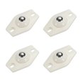 thumbnail image 1 of Ruedas Giratorias Adhesivas Mini Blancas 4uds Unique Bargains, 1 of 6