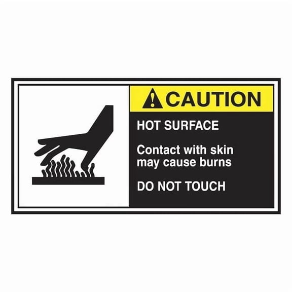 Accuform CEMA Label,2 1/2 in x 5 in,Vinyl,PK5 LECN685