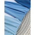 thumbnail image 5 of SMZ Women's Cut Out Colorblock One Piece Swimsuit Ruched Swimwear Bathing Suit, 5 of 5