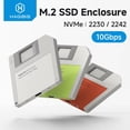 thumbnail image 2 of Hagibis 2230 M.2 NVMe SSD Enclosure USB 3.2 Gen 2 to PCI-E M.2 SSD 2242 External SSD Enclosure for Laptops iPhone 17 /16/15 Pro/Pro Max, 2 of 10