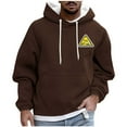 thumbnail image 2 of Donemore Men Casual Fashion Printed Pullover Drawstring Long Sleeve Hooded Sweatshirts, 2 of 5