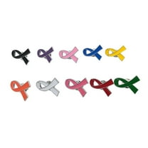 10 Pcs Enamel Lapel Pin Prevention and Awareness Ribbon Brooch Jewelry Badges