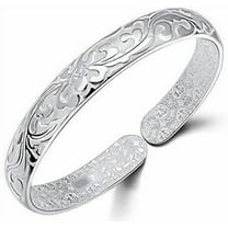 925 Silver Sterling Silver Bracelet for Women Fashion Cuff Bangle Chain Bracelets Practical Processed Personalized Ideas Bracelet