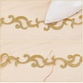 thumbnail image 7 of 4.16 Yards 1-5/8 inch Gold Embroidery Polyester Ribbons Iron on Metallic Flower Lace Metallic Lace Trim for DIY Handicrafts Handbags Home Decor Clothing Accessories, 7 of 7
