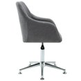 thumbnail image 2 of vidaXL Adult Swivel Office Chair Light Grey Fabric, 2 of 5
