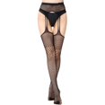 thumbnail image 3 of Intimates Women's Long Tube Suspender Socks Open File Temptation Panties Silk Stockings, 3 of 8