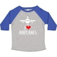 thumbnail image 3 of Inktastic Plane I Love Airplanes Boys or Girls Toddler T-Shirt, 3 of 5