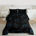 thumbnail image 2 of Feelyou Dreamy Stars Galaxy Bedding Comforter Set for Kids, Glitter Constellation Twin Comforter Sets, Mystic Starry Sky Reversible Bedding Set, Ultra Soft Bedroom Decor, 2-Piece, 2 of 8