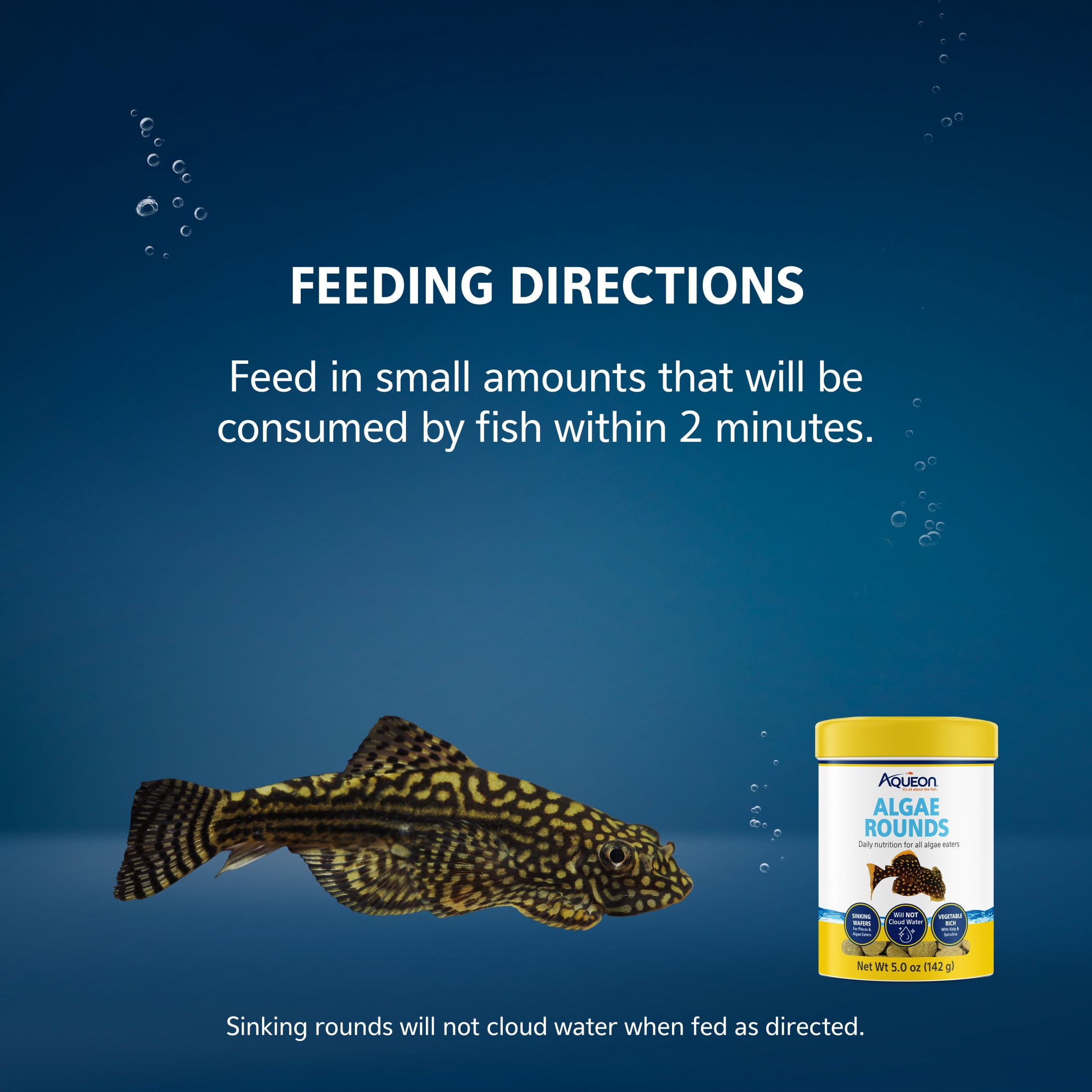 Aqueon Algae Rounds, Fish Food 5 Ounces
