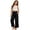 Black, variant on MuXiKeJi Clothes Girls Pants Linen Wide Leg Elastic Waist Drawstring Pant Casual Loose Fit Trousers with Pockets for Kids 8-9 Years