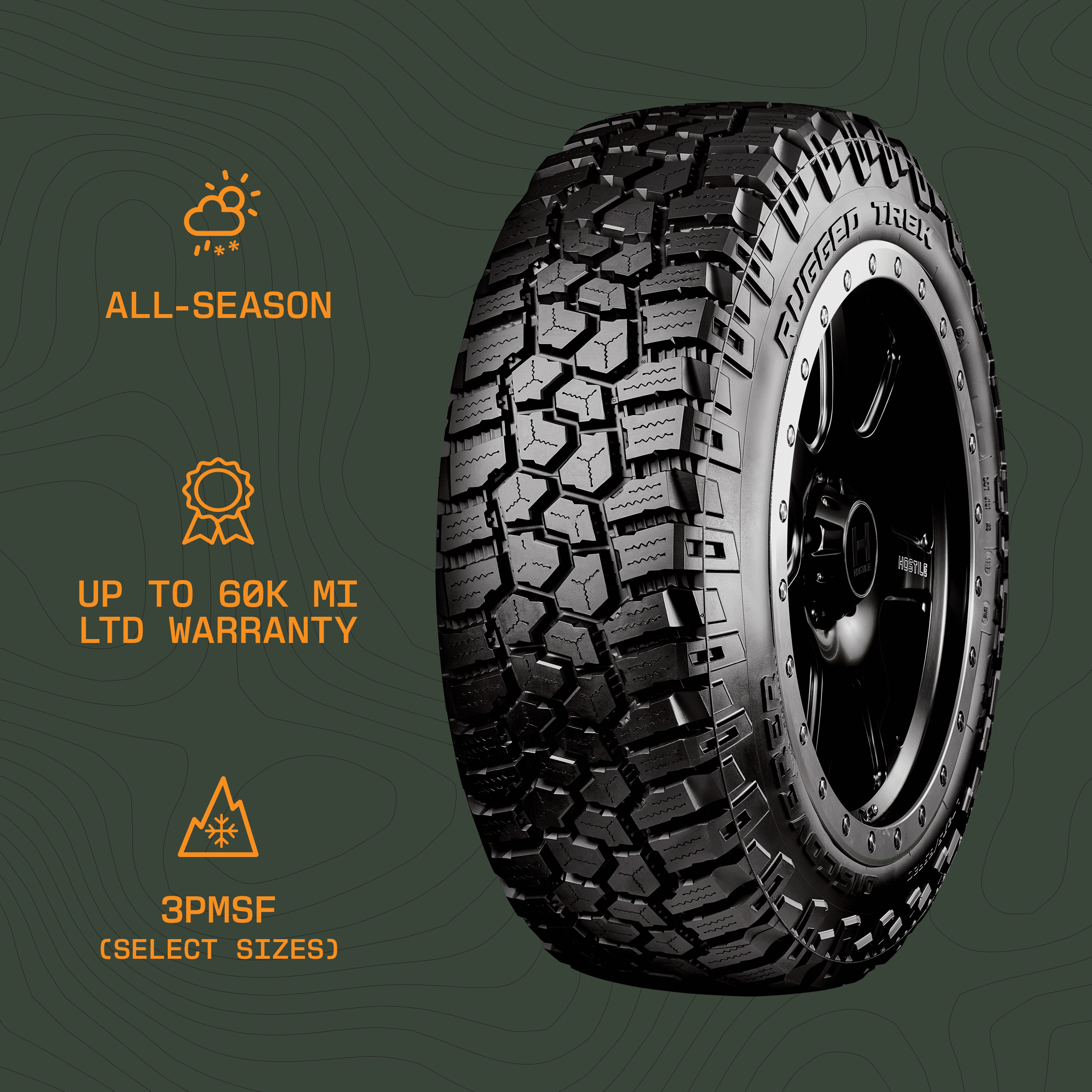 Cooper Discoverer Rugged Trek All Terrain LT285/55R20 122/119Q E