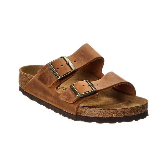 Birkenstock Arizona Oiled Leather Sandal, 38, Brown