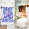 thumbnail image 7 of Yayeee 100% Cotton Hand Towels for Bathroom 16" x 28" Soft Absorbent Kitchen Towel, Pink Starfish Pattern, 7 of 7