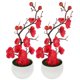 thumbnail image 4 of 2 pcs Realistic Potted Plum Blossom Flower Artificial Potted Flower False Flower Bonsai, 4 of 4