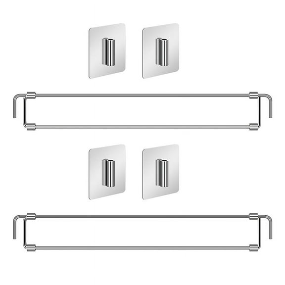 2X RV Refrigerator Bars 12.44in-22.63in Adjustable Stainless Steel RV Fridge Tension Rods