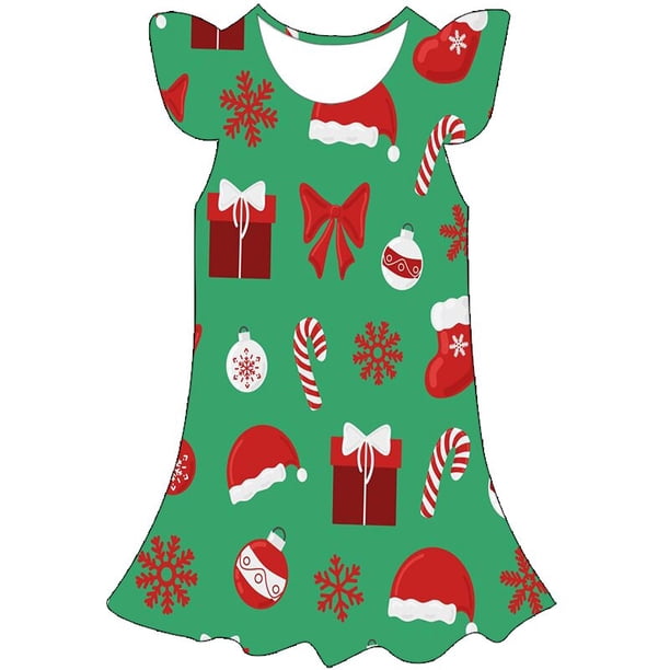 Niñas Cosplay Navidad vestido de dibujos animados disfraces niños verano vestir niños fiesta de cumpleaños Santa Claus vestidos ropa 1-10 Y12M Gao Jinjia LED