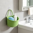 thumbnail image 5 of Linnome Woven Wall Hanging Storage Basket Hangable Sundry Organizer Basket for Cosmetics Snack Small Household Goods Classification Arrangement, 5 of 6