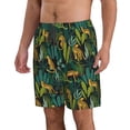 thumbnail image 2 of Naloa Jungle Leopard Yellow Men's Beach Shorts, Surfing shorts, Swim trunks, Quick Dry Swim Trunks for Surfing Beach Fun - X-Large, 2 of 9