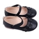 thumbnail image 3 of Zapatos de vestir planos cómodos Nikou de Cuero PU para niños con suela suave y flores color negro 21, 3 of 15