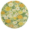 thumbnail image 3 of Floral Colorful Flower Floral Medallion Round Rug - Small Round Area Rug, Soft Non-Slip Machine Washable Bedroom Mat Indoor Accent Entry Carpet for Office Desk Dorm Hallway, 3 of 6