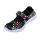 thumbnail image 1 of Zapatos tejidos para mujer resbalón en sandalia casual plana elástica Colorido negro Sunnimix Zapatos tejidos respirables para mujer, 1 of 8