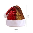 thumbnail image 5 of D-GROEE Christmas Hat, Xmas Holiday Hat for Unisex Adults,Glitter Design Soft Xmas Cap for New Year Festival Party Supplies, 5 of 7