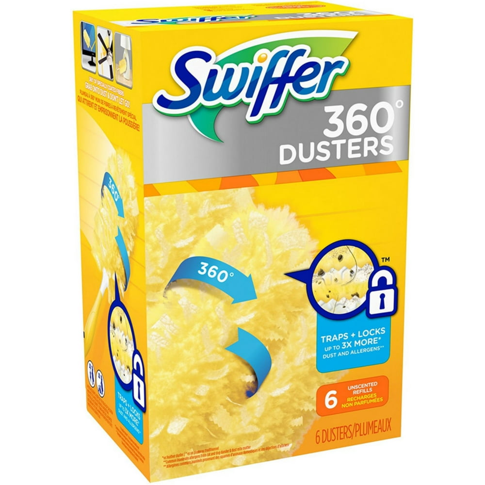 Swiffer 360 Degrees Disposable Dusters Refills, Unscented 6 ea (Pack of