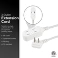 thumbnail image 2 of Cable de extensión GE Indoor Flat Plug, 15 pies, 3 salidas 81589, 2 of 6