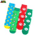 thumbnail image 2 of Calcetines de algodón de Super Mario Bros Anime, regalo de Navidad, figuras de acción, juguetes, Luigi, Yoshi, estrellas, medias con forma de hongo, regalos de cumpleaños para niños, 2 of 5