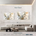 thumbnail image 4 of Elephant Stock Abstract Deluge Wall Art - Horizontal Multi Panel Canvas - Living Room Wall Decor - Floral And Botanical Multi Panel - White And Gray Decor By Jill Martin - 74" x 48", 4 of 8
