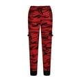 thumbnail image 4 of Tdoqot Mens Pants With Pockets Slim Fit Straight Leg Casual Mens Sweatpants Red Size 3XL, 4 of 6