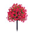 thumbnail image 2 of Artificial Flower Ball for Outdoors,Artificial Topiary Ball Trees with Ground Spike,Uv Resistant Artificial Violet Shrubs,Fake Evergreen Artificial Plant Flowers Brush for Outdoor Front Porch Garden, 2 of 8