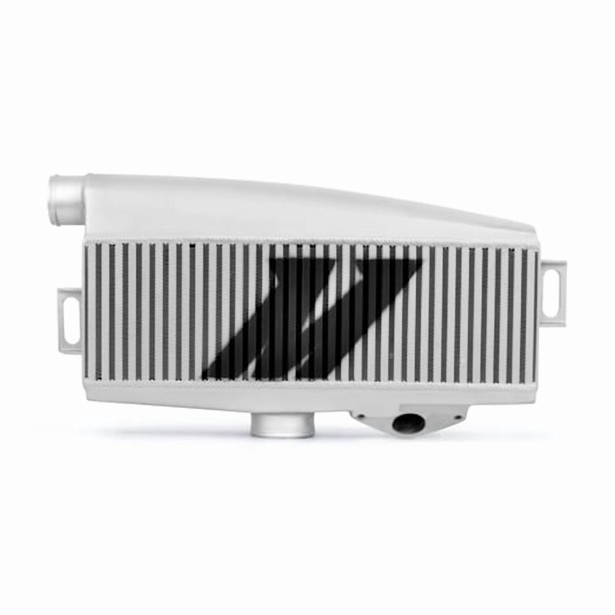 Mishimoto MMTMIC-WRX-01SLBL Top-Mount Intercooler Compatible With Subaru WRX/STI 2001-2007 Silver Cooler, Blue Hose