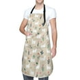 thumbnail image 3 of Uemuo Cute Alpaca Pattern Waterproof Apron Adjustable Dishwasher Apron- Apron for Women Men Heavy Duty Work Apron for Dishwashing Chemical Lab, 3 of 9
