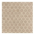 thumbnail image 3 of Unique Loom Trellis Shag Collection Area Rug - Ruby (7' 10" Square Light Brown/Ivory), 3 of 11