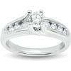 Facets of Fire 1 Carat T.W. Diamond 14kt White Gold Engagement Ring