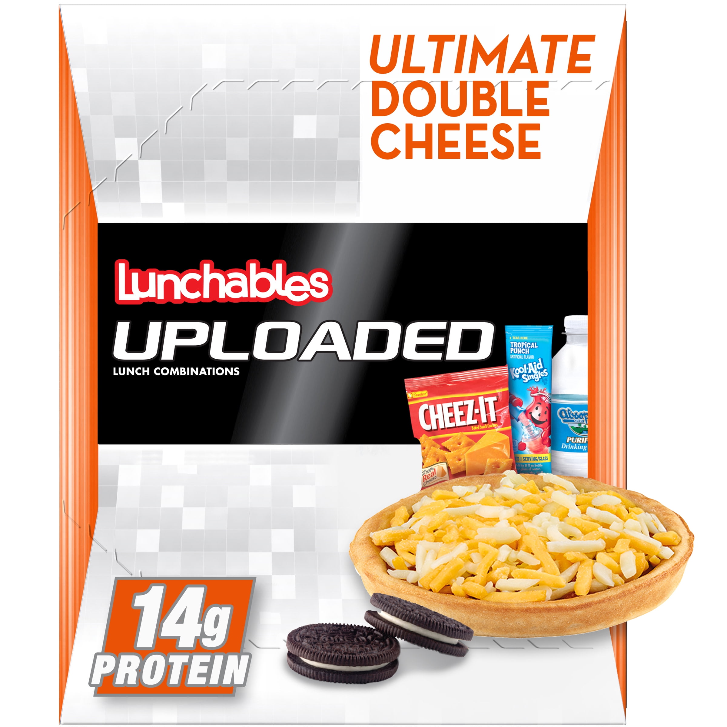 Lunchables Uploaded Ultimate Double Cheese Deep Dish Pizza, 15.3 oz Box
