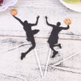 thumbnail image 4 of 25 UNIDS Baloncesto Decoración de Pasteles Jaula Jugador de Baloncesto Cupcake Toppers Selecciones de Baloncesto para Fiesta Niños Cumpleaños FRCOLOR Hogar5876104, 4 of 7