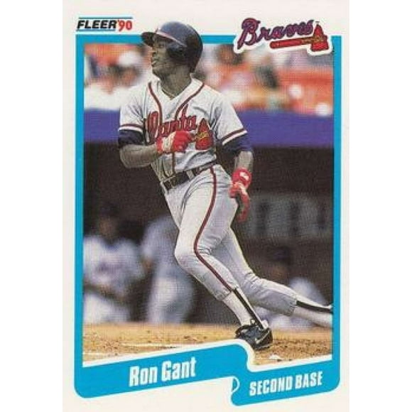 1990 Fleer Baseball 582 Ron Gant Atlanta Braves
