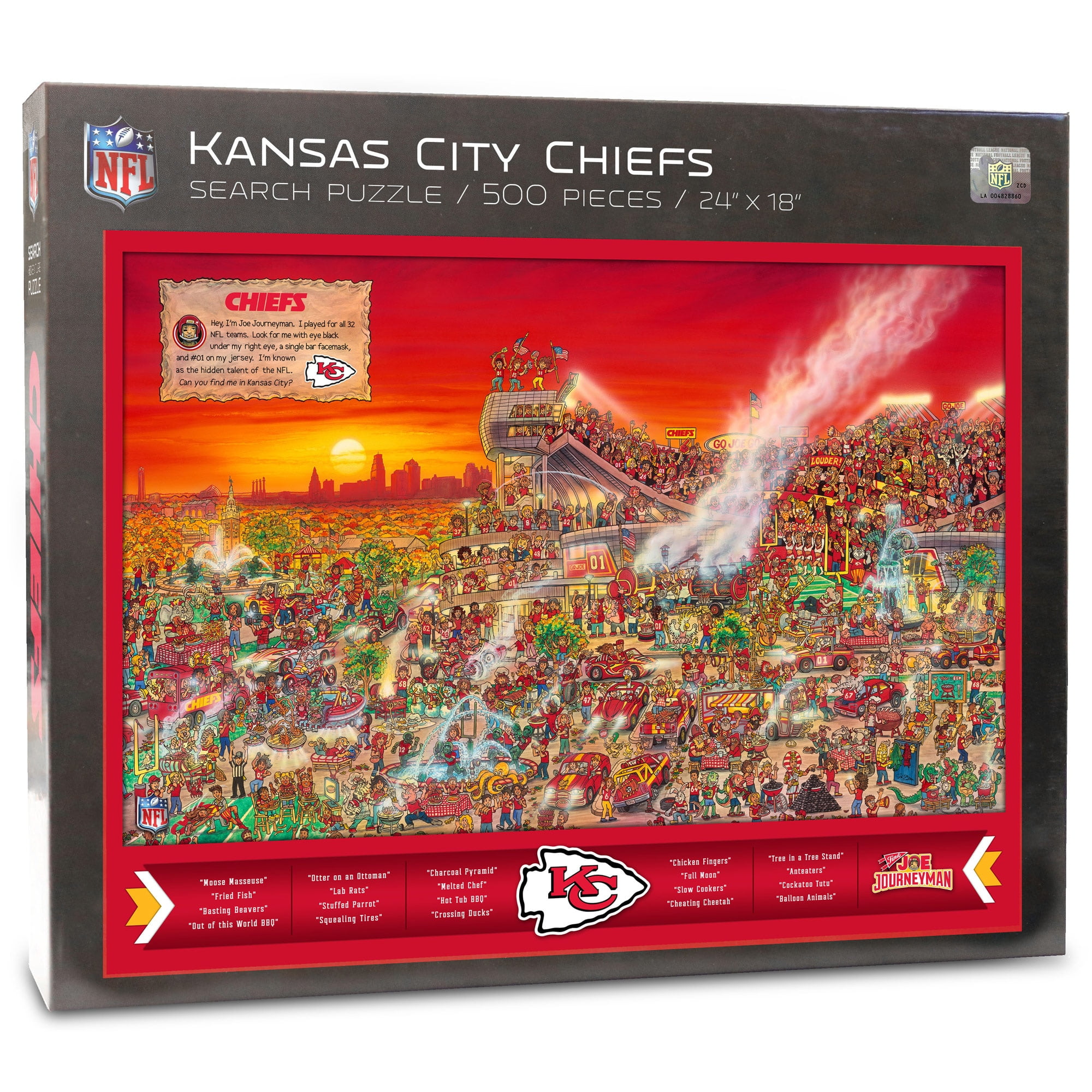 YouTheFan NFL Kansas City Chiefs Joe Journeyman Puzzle - 500 PC