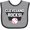 Heather and Black, variant on Inktastic Cleveland Rocks with Baseball Boys or Girls Baby Bib
