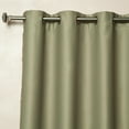 thumbnail image 2 of Quality Home Wide Basic Bronze Grommet Blackout Curtain - Olive - 80"W X 108"L (Single Panel), 2 of 3