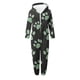 thumbnail image 4 of Mono de niña de manga larga con capucha y manga larga, pijama informal de invierno cálido, ropa de dormir para niña, mono de poliéster, 4 of 5