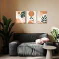 thumbnail image 4 of HOMEOART 3 Piece Boho Wall Art Prints Mid Century Modern Home Decor Paintings Abstract Geometric Wall Art Framed Ready to Hang (Sage Green), 4 of 11