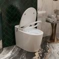 thumbnail image 4 of Tankless Elongated Smart Toilet Bidet 1.28 GPF in White with Auto Flush, Heated Seat, Warm Air Dryer, Digital Display, 4 of 18