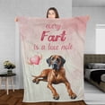 thumbnail image 3 of Every Fart is Love Note Rhodesian Ridgeback Guilty Face Happy Valentine's Cozy Fleece Blanket Ridgebacks Dog Lover Gifts Warm Soft Throw Blanket - 01016, 3 of 5