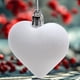 thumbnail image 4 of Adornos decorativos colgantes en forma de corazón | Colgante de bola con acabado rojo flocado de 4,5 cm | Paquete de 24 | Acento de corona de flores de fiesta | Amuleto de bolsa de regalo |, 4 of 5