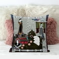 thumbnail image 4 of Empress Hall Throw Pillow with Removable Cover in Gray Blue White 20x20, 4 of 6